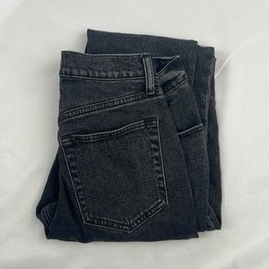 Abercrombie & Fitch 90s slim straight ultra high rise asymmetrical jeans